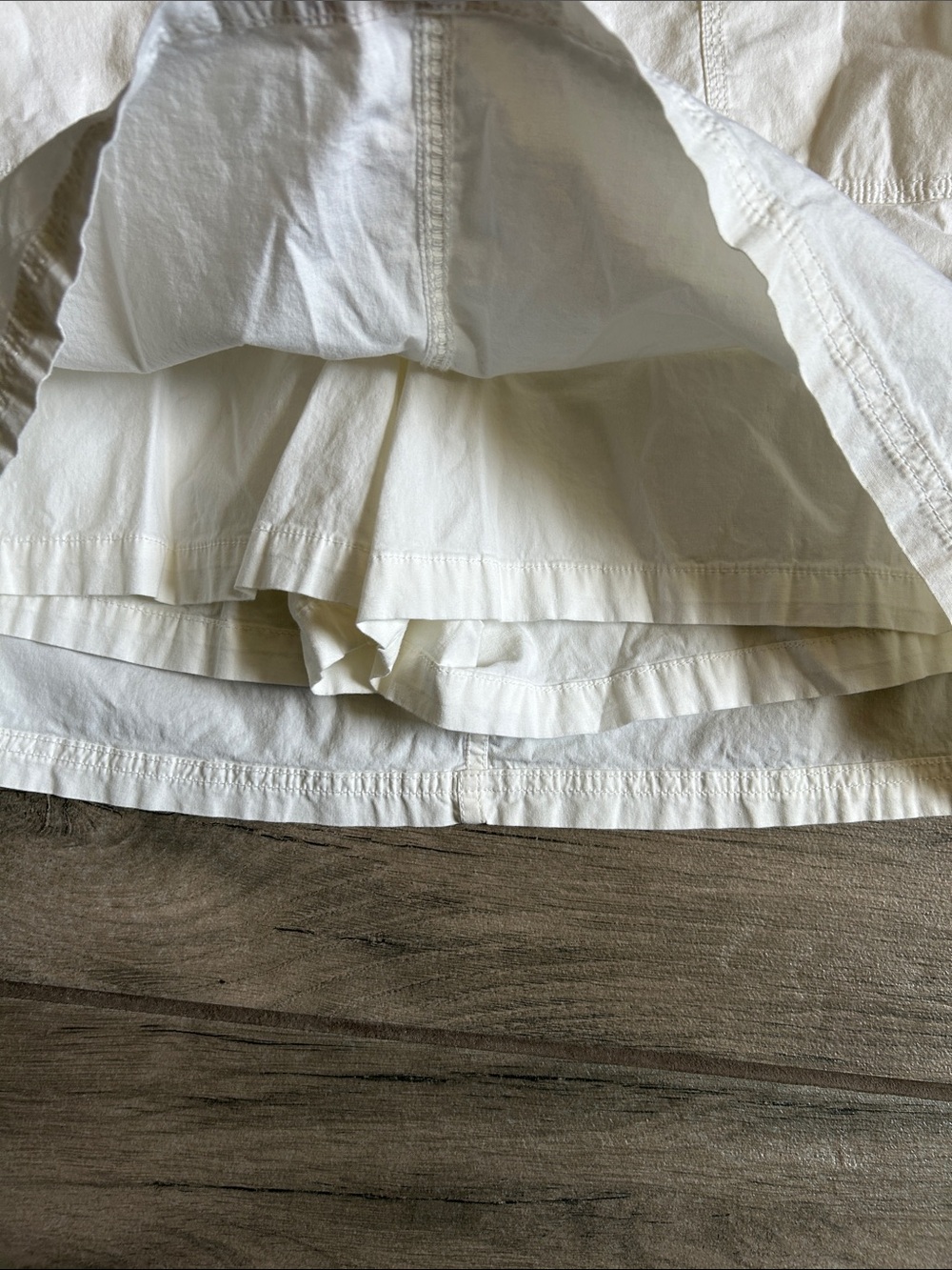 croft & barrow White Cotton Skort with Front Pockets - Picture 6 of 8